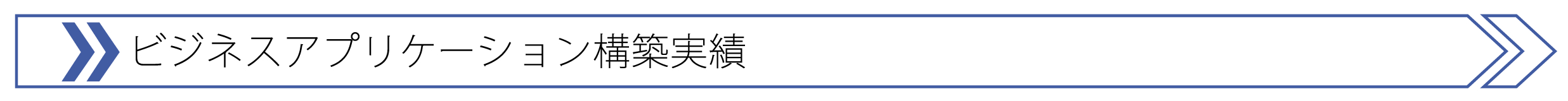 ビジネスアプリケーション構築実績